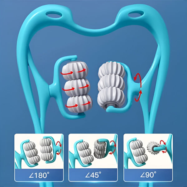 6 Wheel Pressure Point Neck Massager